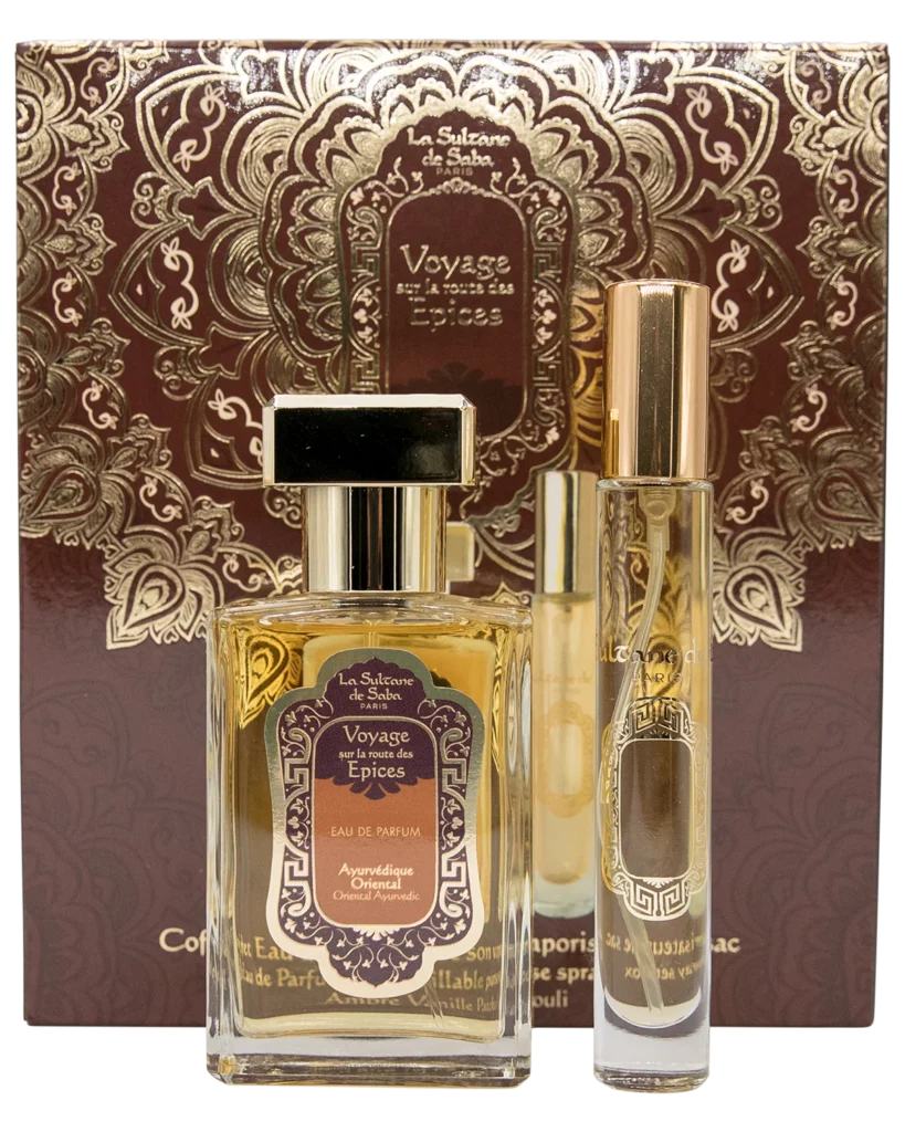 Coffret parfum Ayurvédique Oriental – La Sultane de Saba, invitation au voyage sensoriel.