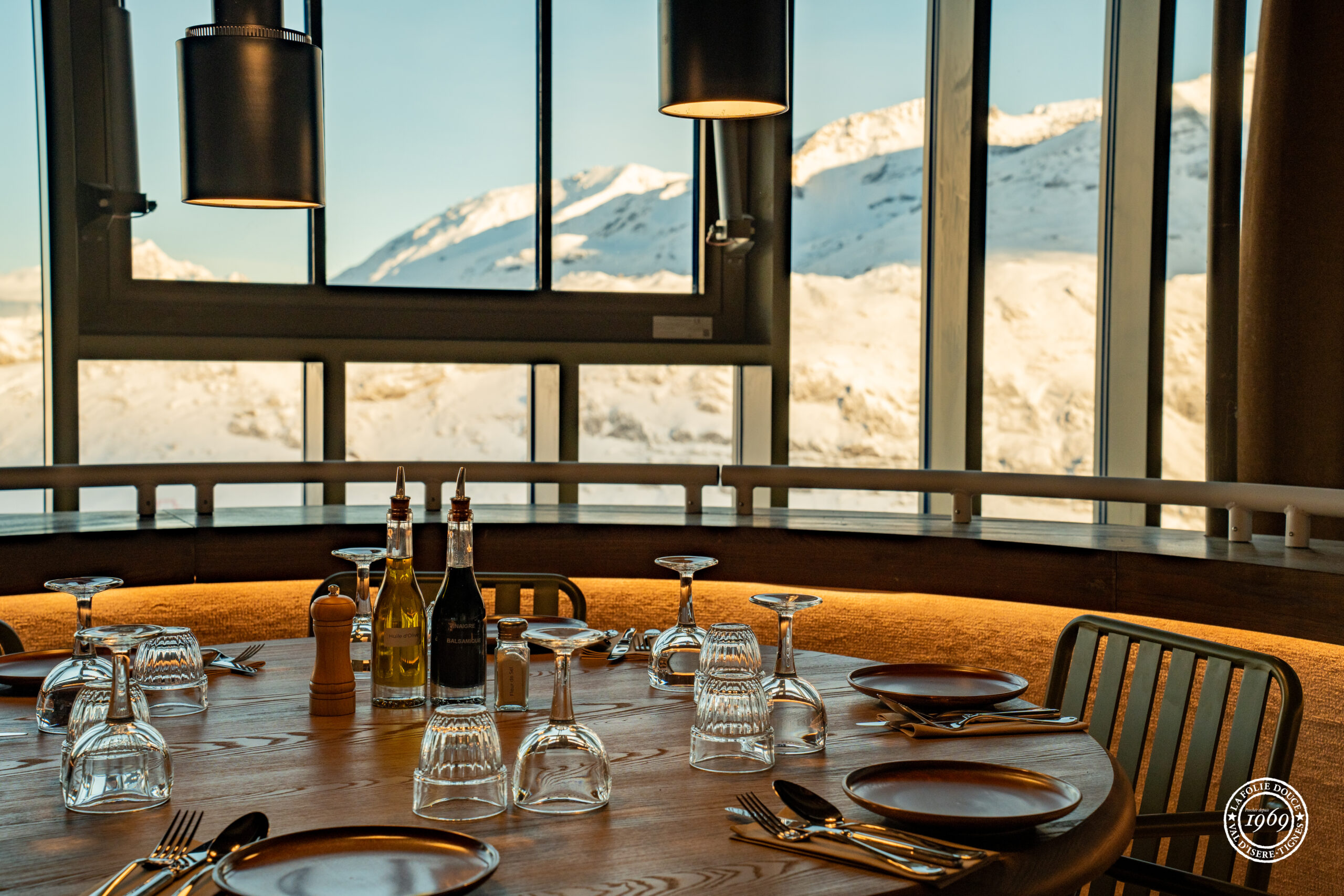 Folie Douce Val d’Isère 2025 La Petite Cuisine Gare Centrale vue du restaurant