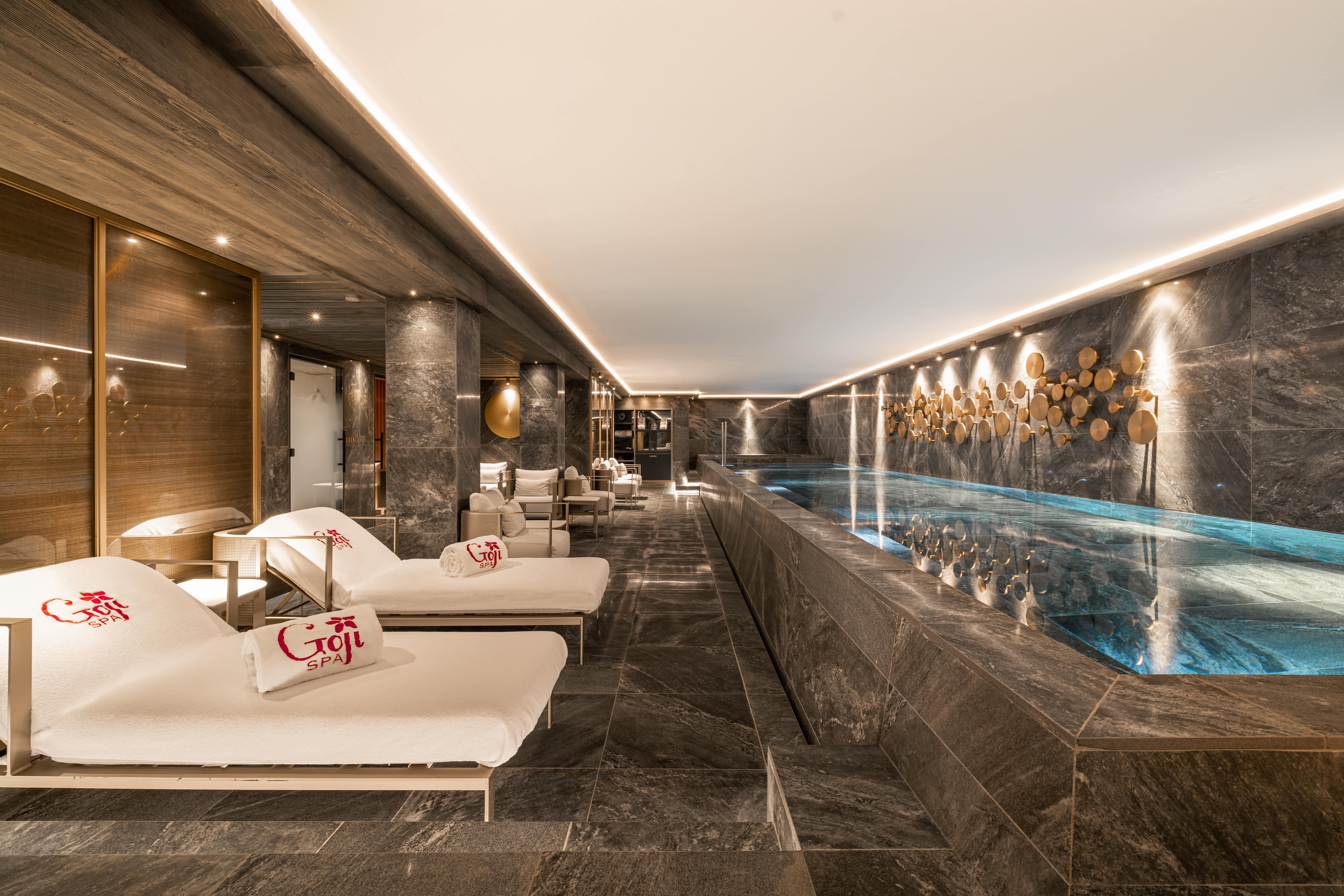 Le Goji Spa du K2 Chogori Val d’Isère offre une parenthèse bien-être après le ski.