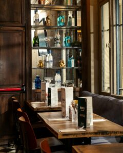 Déco intérieur du restaurant.