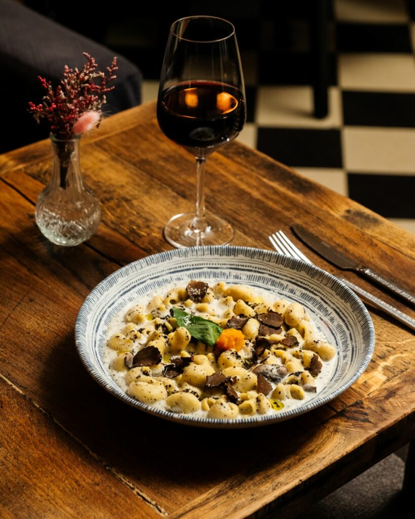 Pasta avec truffe.