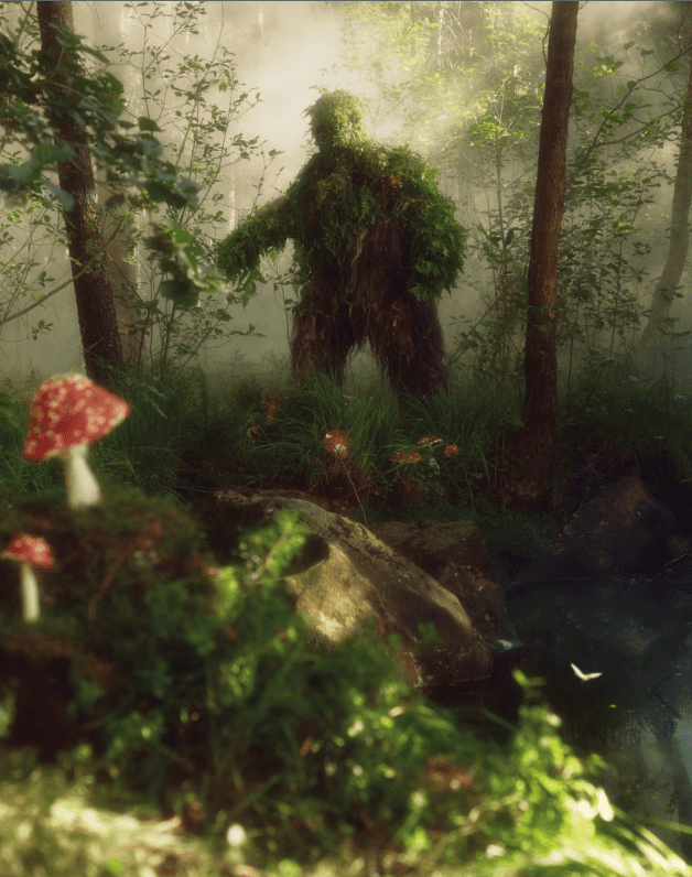 Forêt suédoise verte