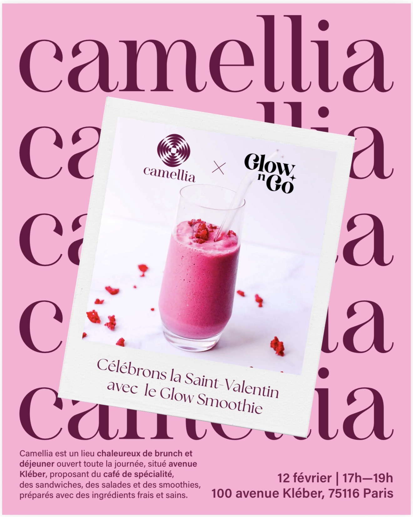 Invitation à l'événement Camellia X Glow $ Go Party