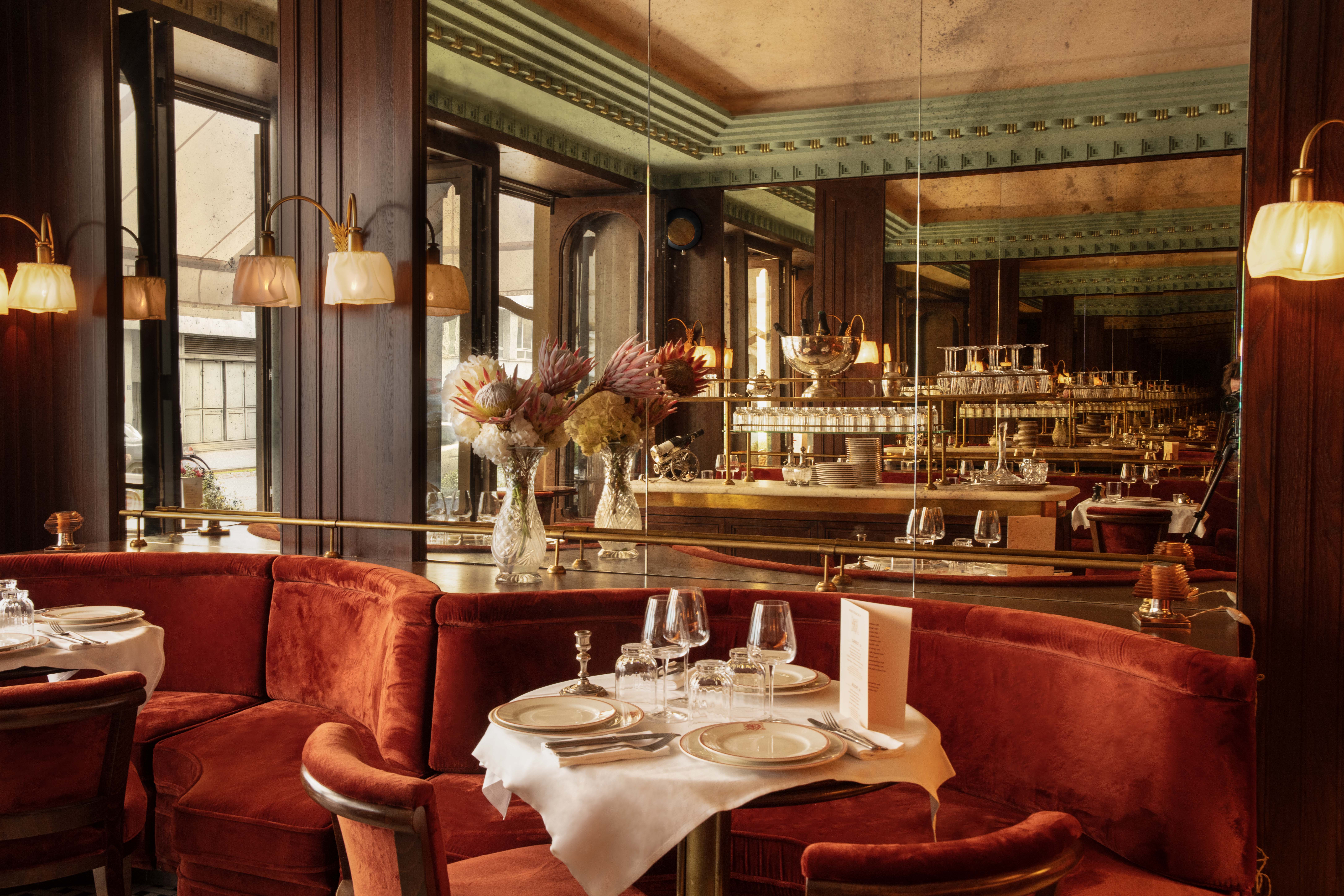 Intérieur du restaurant chic Maison François 1er