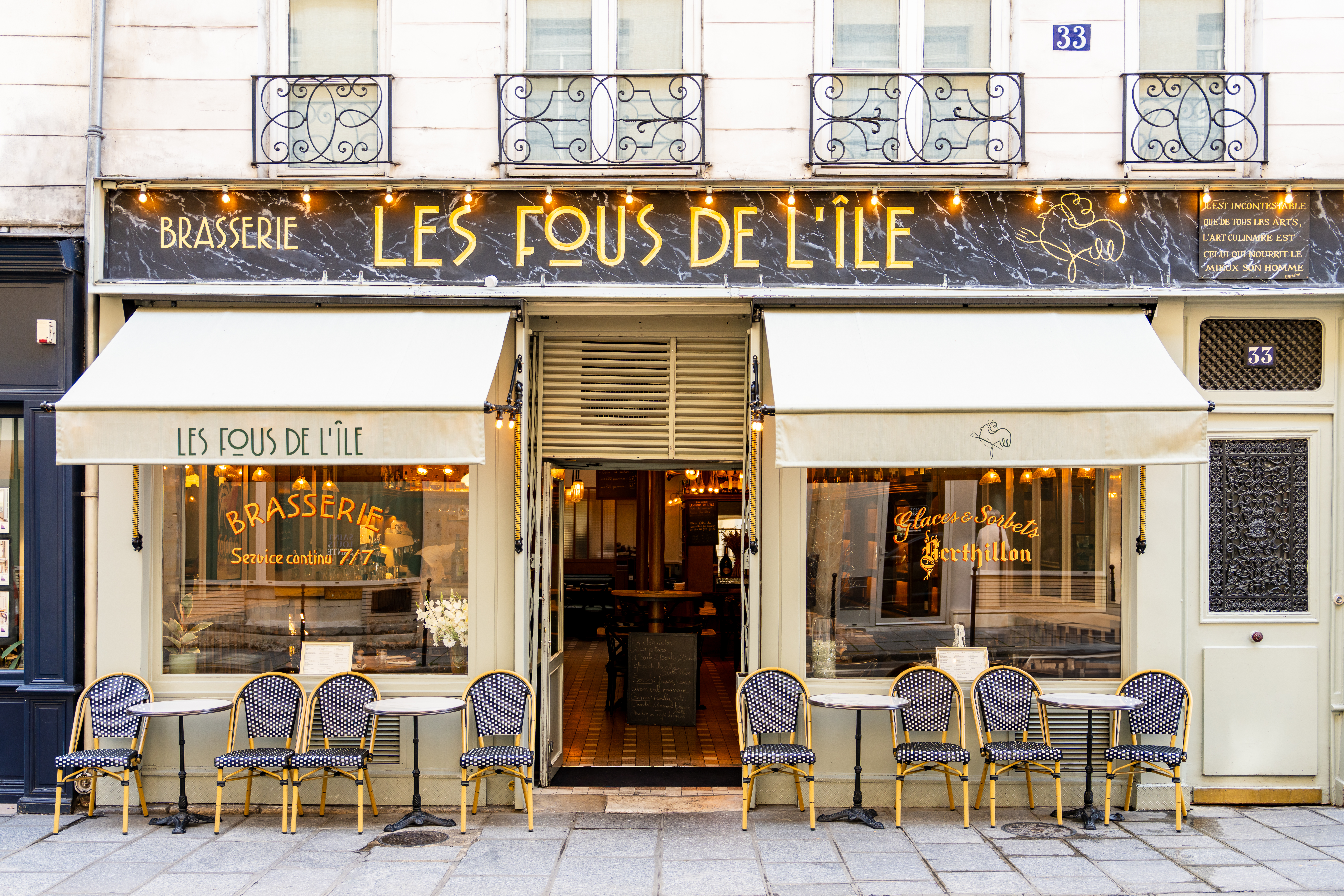 Restaurant de l’Île Saint-Louis, Les Fous de l’Île : une brasserie vivante et savoureuse