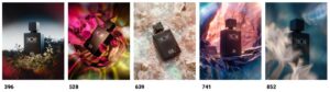Photo des 5 parfums