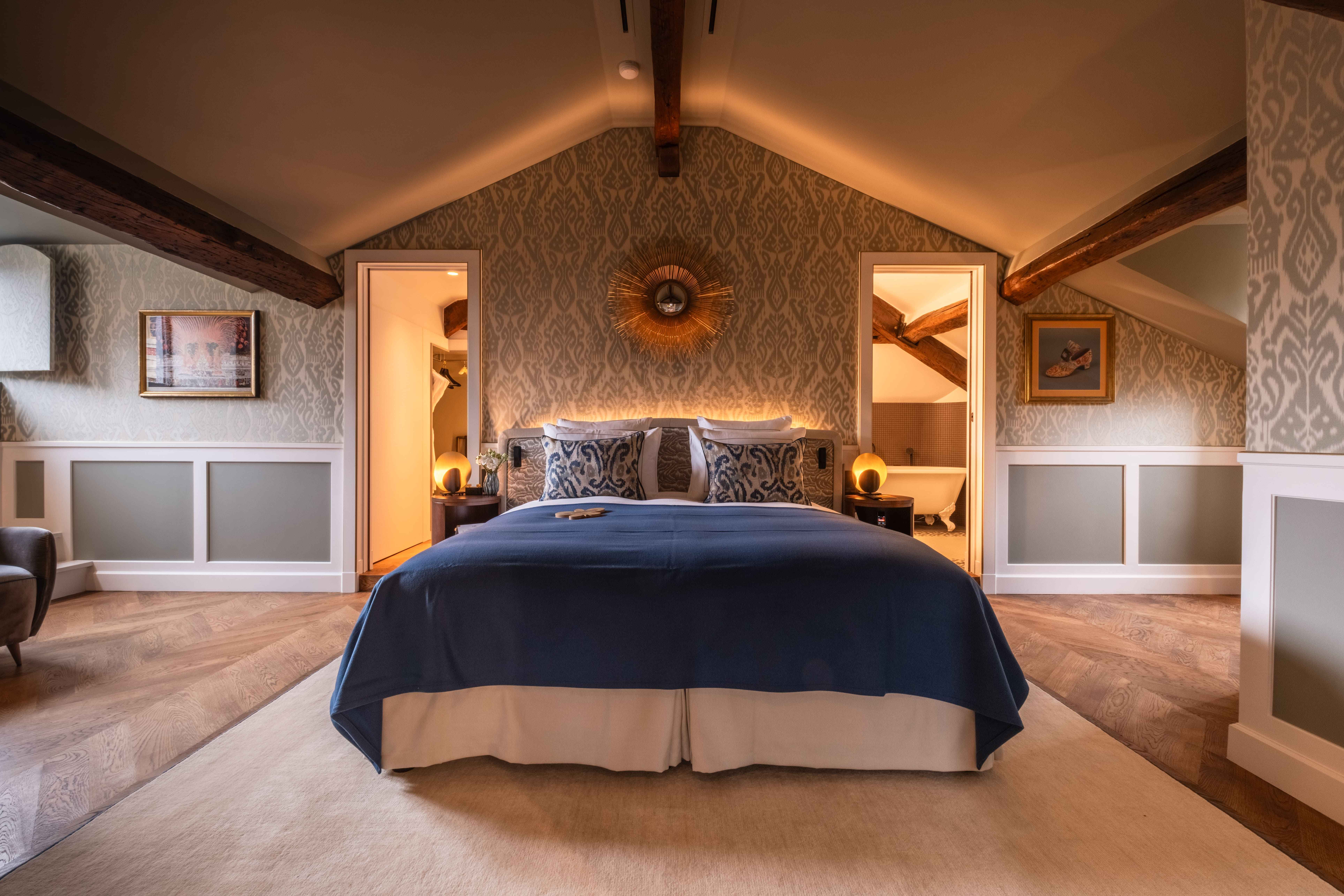 Vue d'une suite de l'hôtel Les Lumières