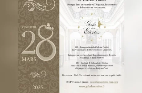 invitation to Gala des Etoiles diner