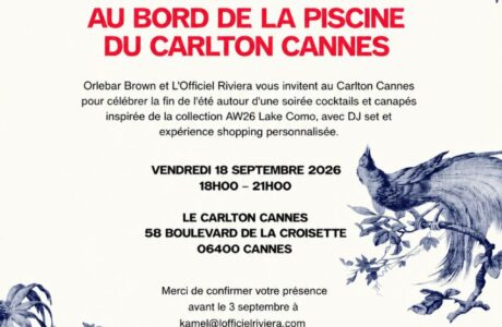 Orlebar Brown x L'Officiel Riviera au Carlton