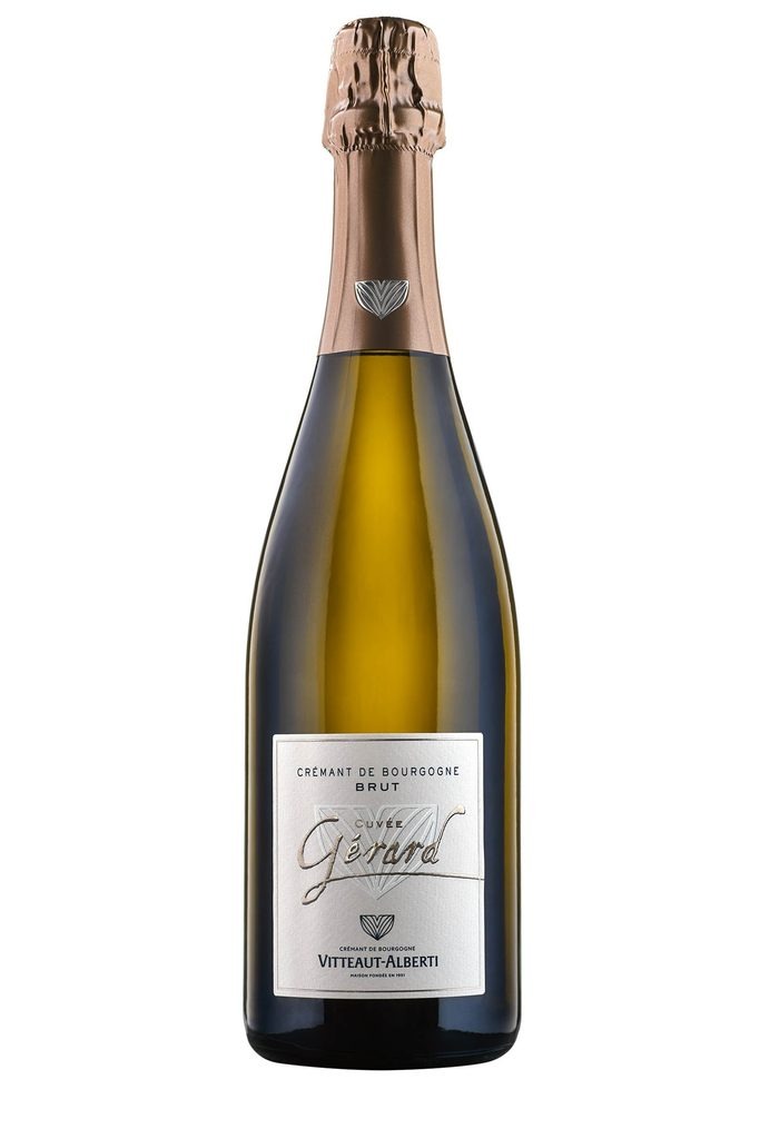 Bouteille crémant de Bourgogne Brut, Cuvée Gérard, Vitteaut-Alberti.