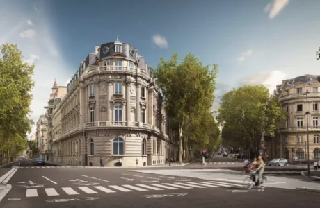 facade de l'immeuble du 288 blvd saint germain Paris